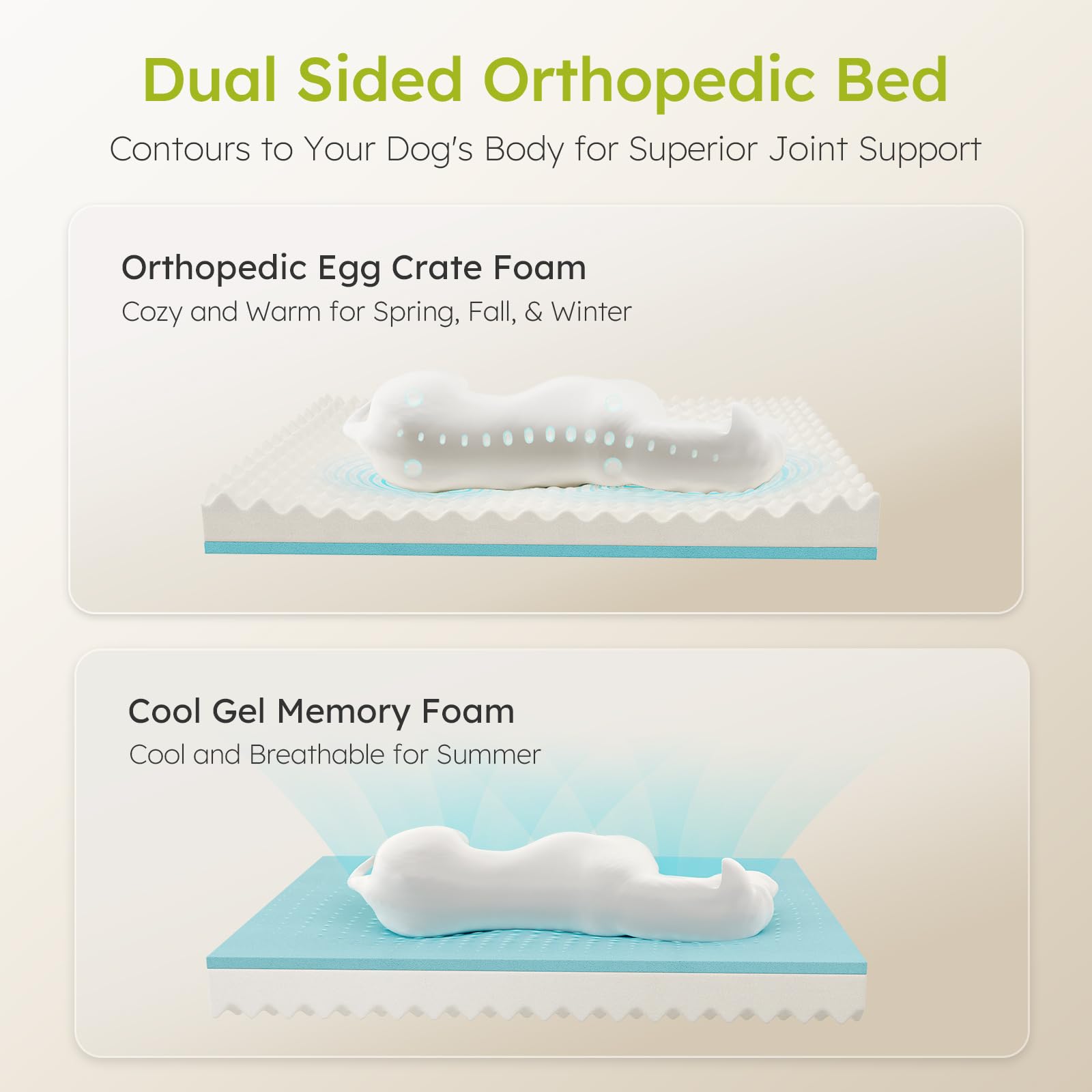 Cwawz Xxl Dog Beds For Extra Large Dogs, Giant Orthopedic Dog Sofa With Cooling Gel Memory Foam, Waterproof Pet Bed With Removab