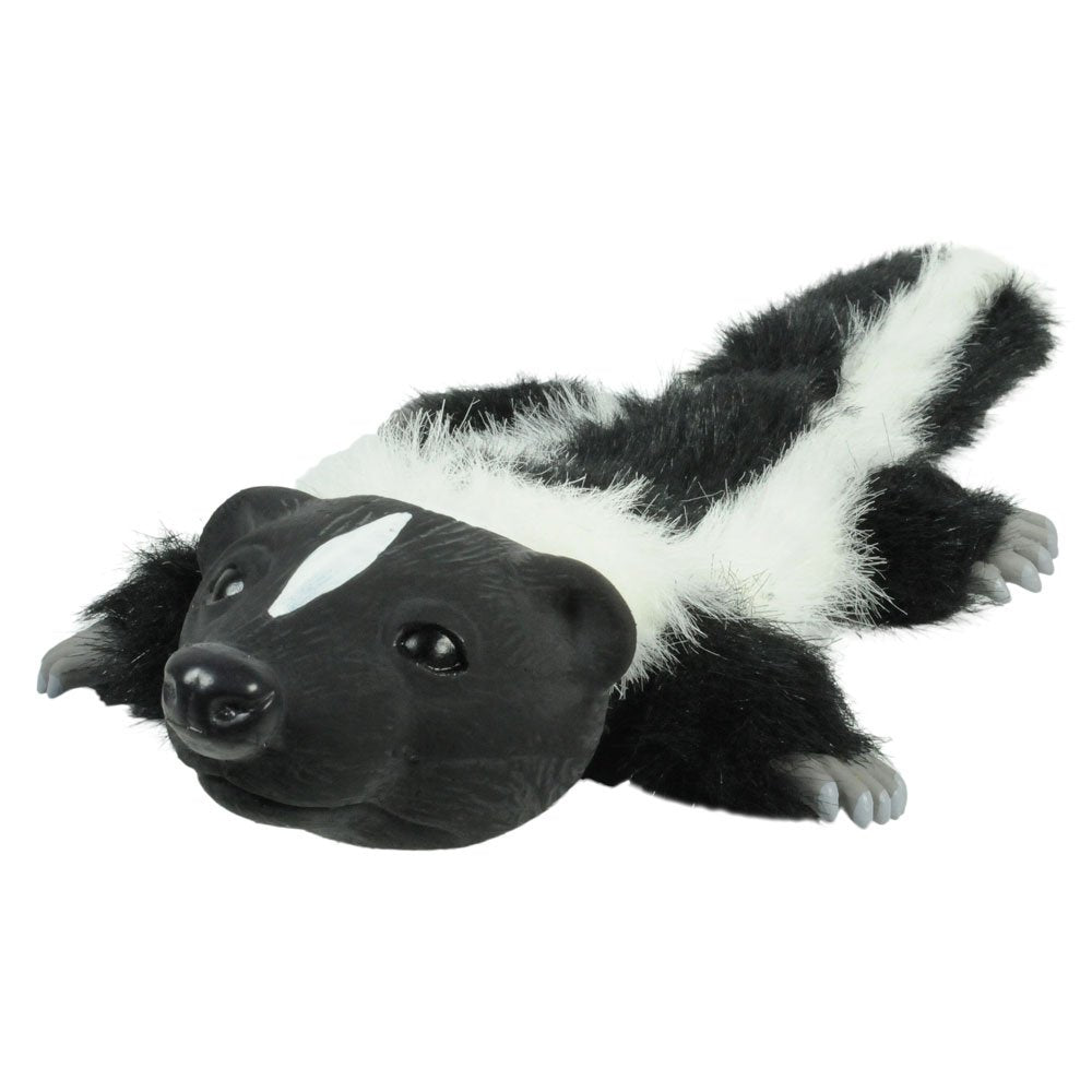 Hyper Pet 48847 Real Skinz Dog Toy, Skunk,Black/White