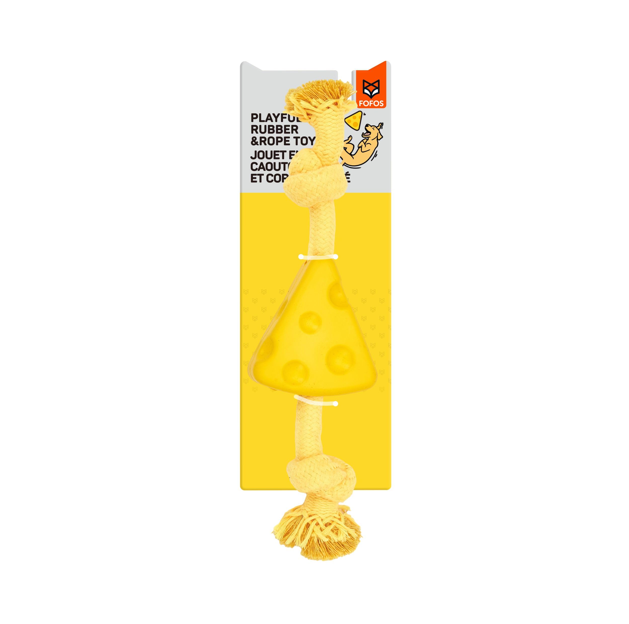 Barkbutler X Fofos Cheese Rope Toy For Dogs  Dog Chew Toy, Dog Toys For Medium Dogs (520Kgs)  Yellow