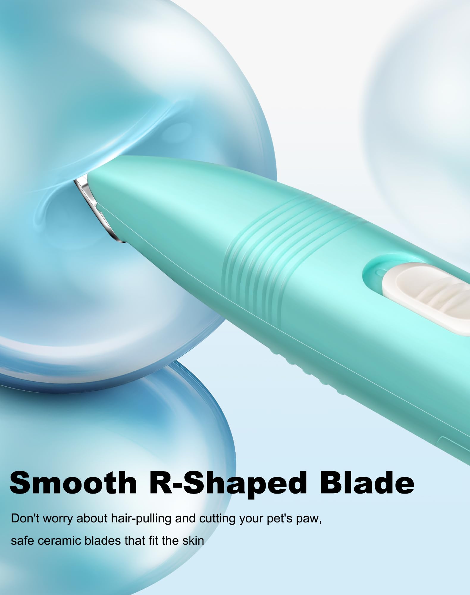 Lexflext Dog Grooming Clippers, Dog Paw Trimmer With Detachable Ceramic Blade For Trimming Small Areas Of Pet'S Hair, Low Noise