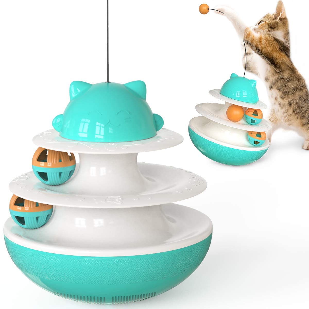 Psk Pet Mart EcoFriendly 3 Level Track Cat Toy Funny Cat Toy Balls With Catnip Quality Durable Cats Dogs Ball Interactive Tumbl