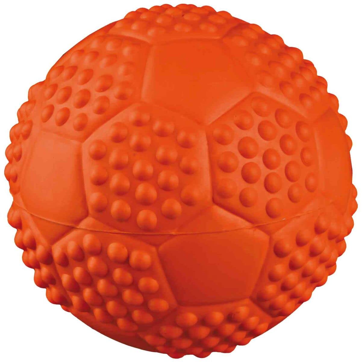 TRIXIE Sport Ball Natural Rubber Toy with Sound for Pet Dog/Cat, 7 cm