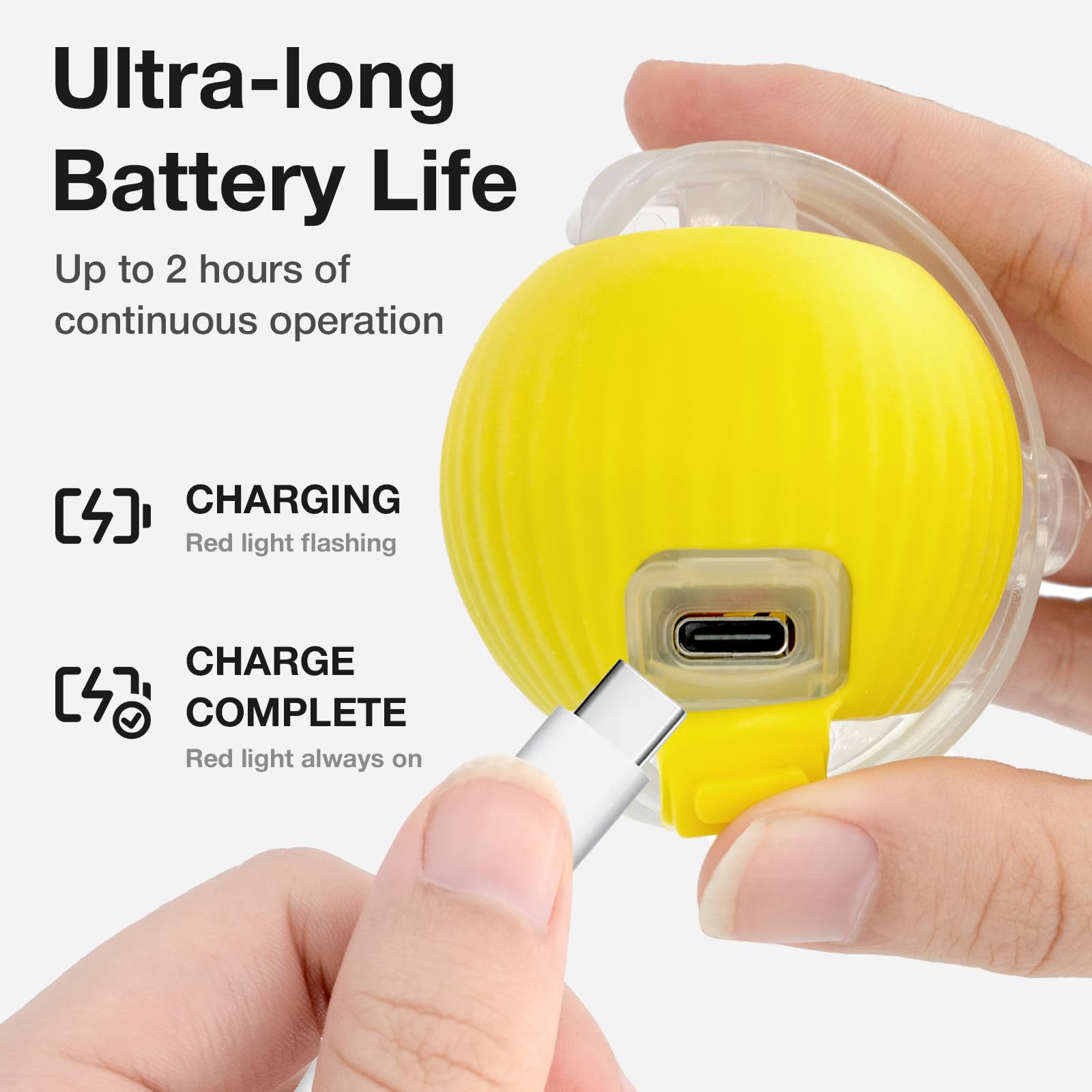 Yopoll Interactive Cat Ball Toy For Indoor Cats, Electric Cat Rolling Moving Ball With Feather Tail, Smart Chase Kitty Cats Toys