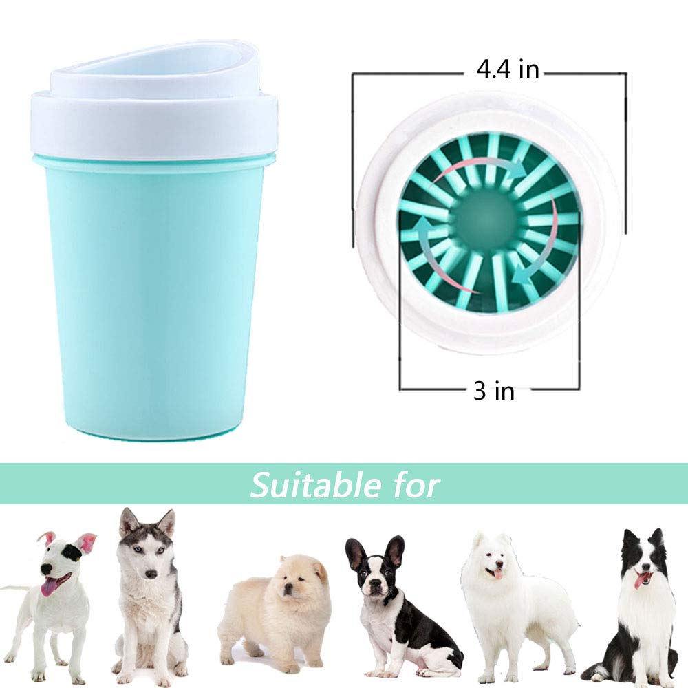 Dog Paw Cleaner For Dogs Large/Petite Paw Washer Easy To Use & Clean Portable Dog Paw Cleaner Cup Dog Foot Washer With Silicone