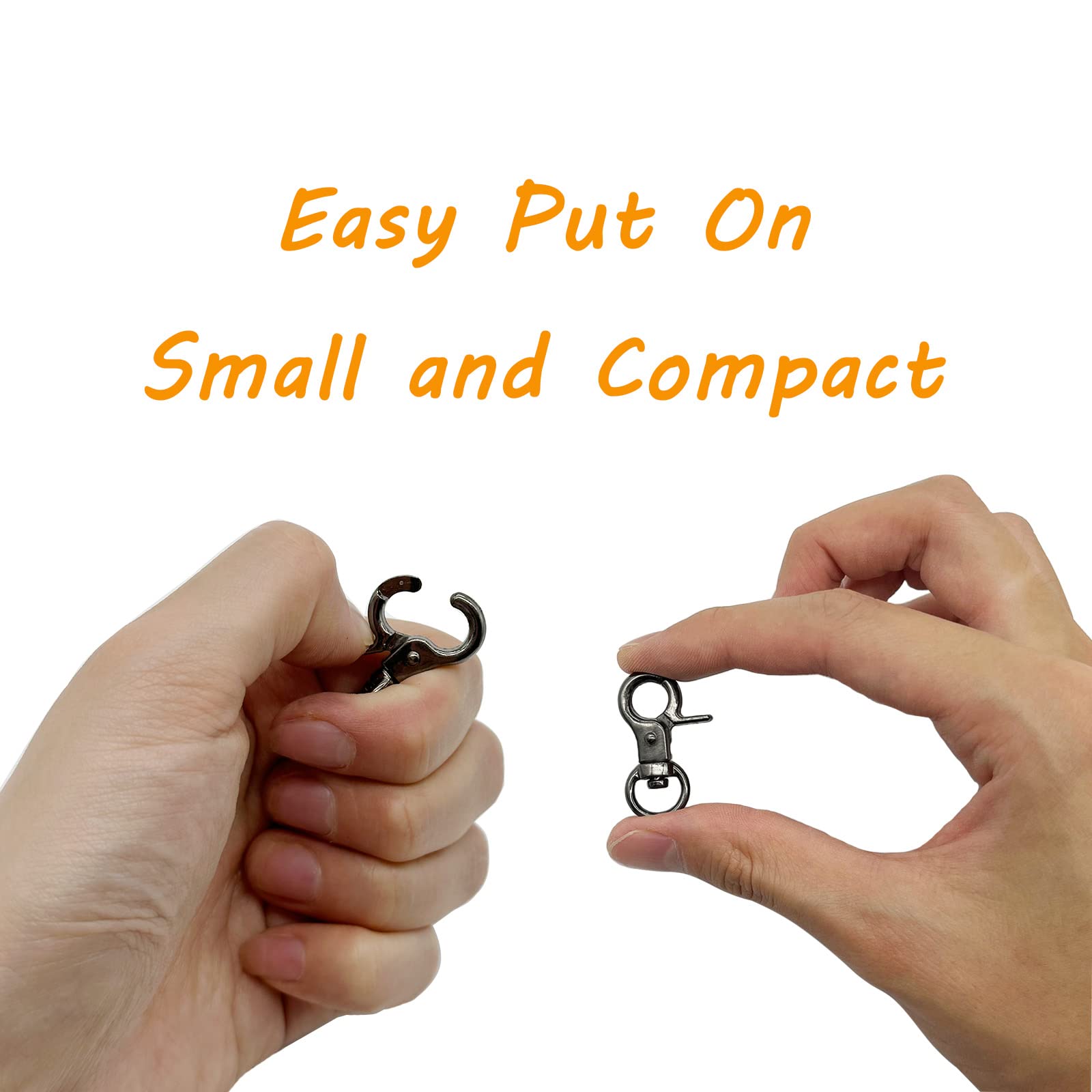 Dorui Dog Tag Clips 2 Pack Easy Change For Pet Id Tag Quick Clips Small Medium Large Dogs And Cats Collars|Black|