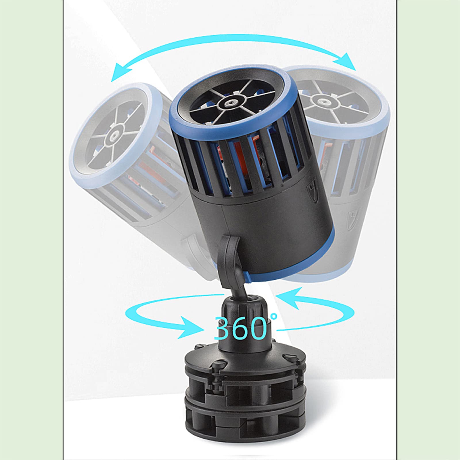 Carefree Fish Magnetic Aquarium Wave Maker 3W 800Gph Quiet and Strong Powerhead Submersible Water Circulation Pump 360 Adjustabl
