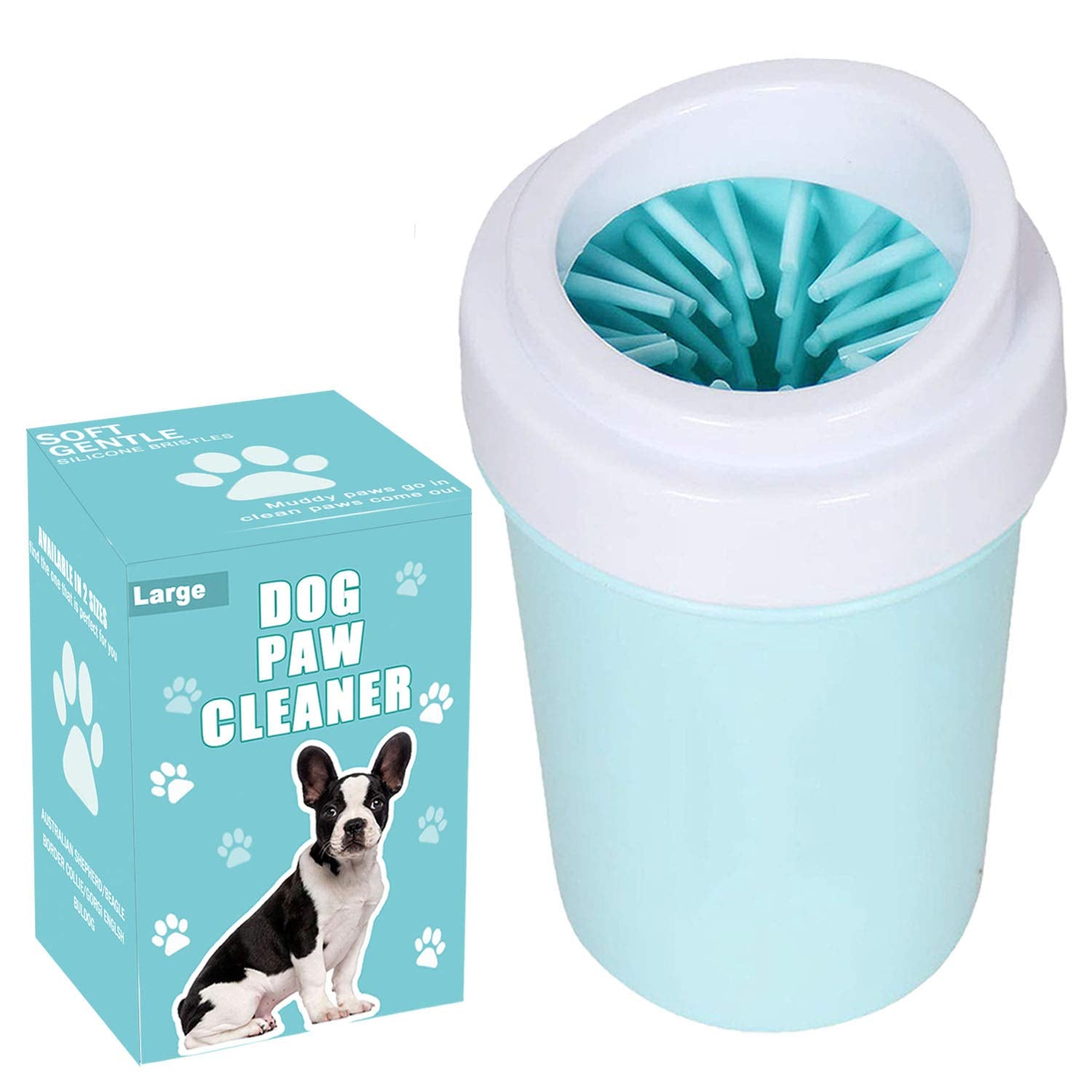 Dog Paw Cleaner For Dogs Large/Petite Paw Washer Easy To Use & Clean Portable Dog Paw Cleaner Cup Dog Foot Washer With Silicone 