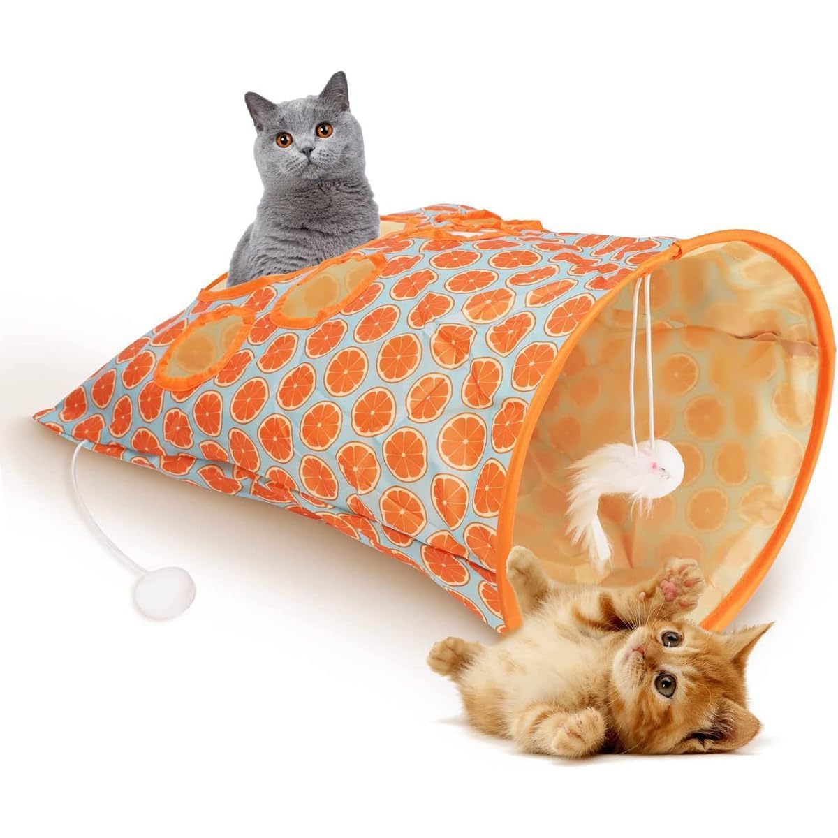 Dangfly Cat Tunnel  Indoor Outdoor Kitty Puppy Toy For Hiding (1 Way)