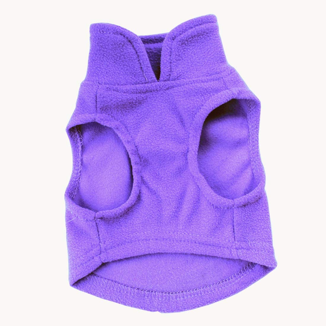 Pixriy Dog Sweater, Soft Fleece Vest With Leash Ring Pullover Jacket Winter Pet Dog Clothes For Puppy Small Dog Cat Teddy Chihuahua Yorkshire For Christmas (3Xl, Purple)