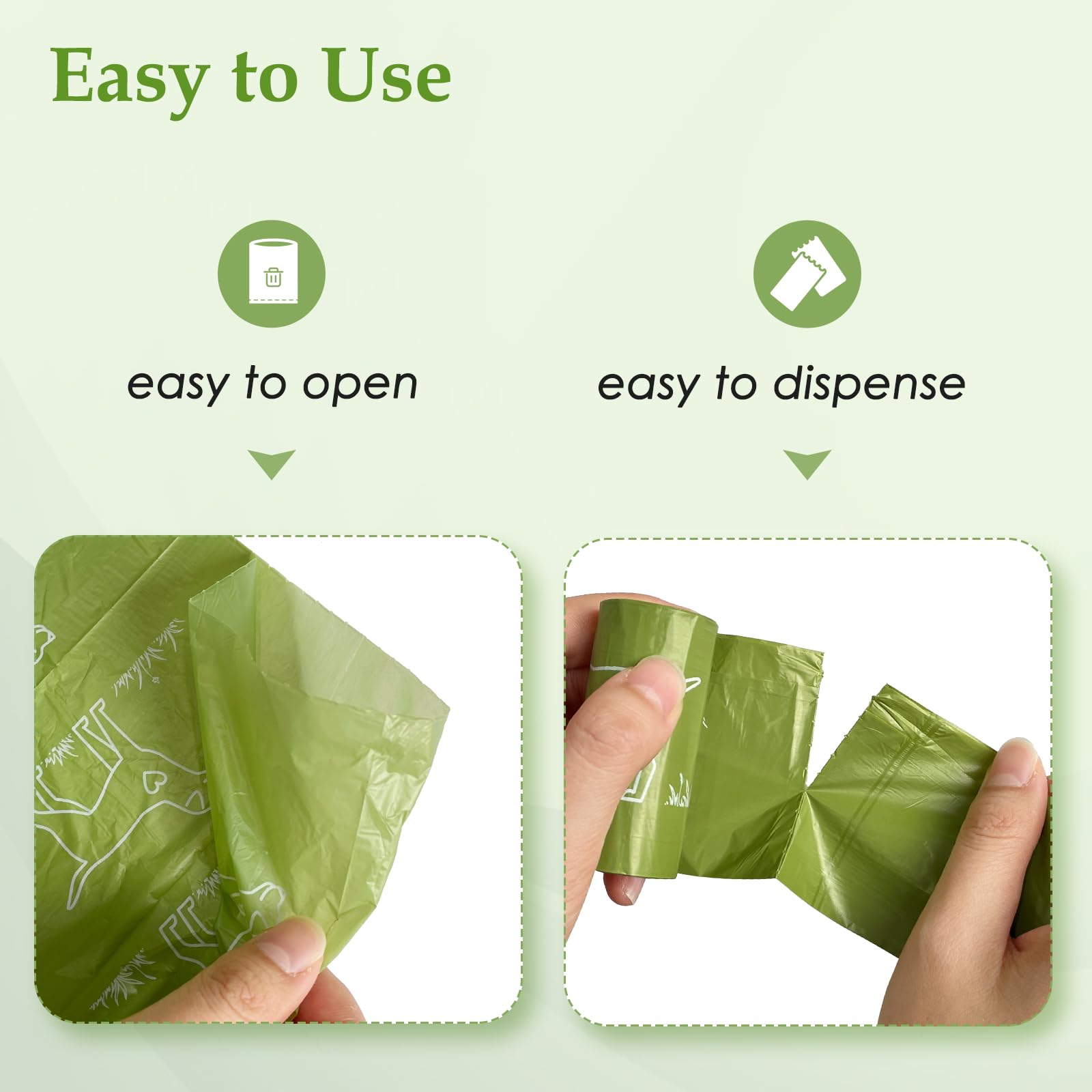 720 Count Unscented 13    X 9   Dog Poop Bags Rolls, Leakproof Strong & Sturdy Waste Bags For Doggie Cat Pet