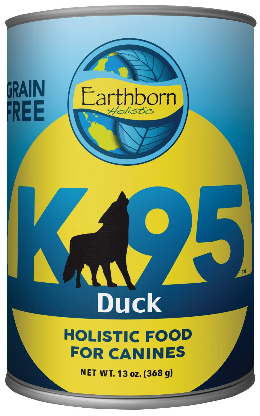 Earthborn Holistic K95 Duck Recipe Grain-Free Canned Moist Dog Food 13 oz Can