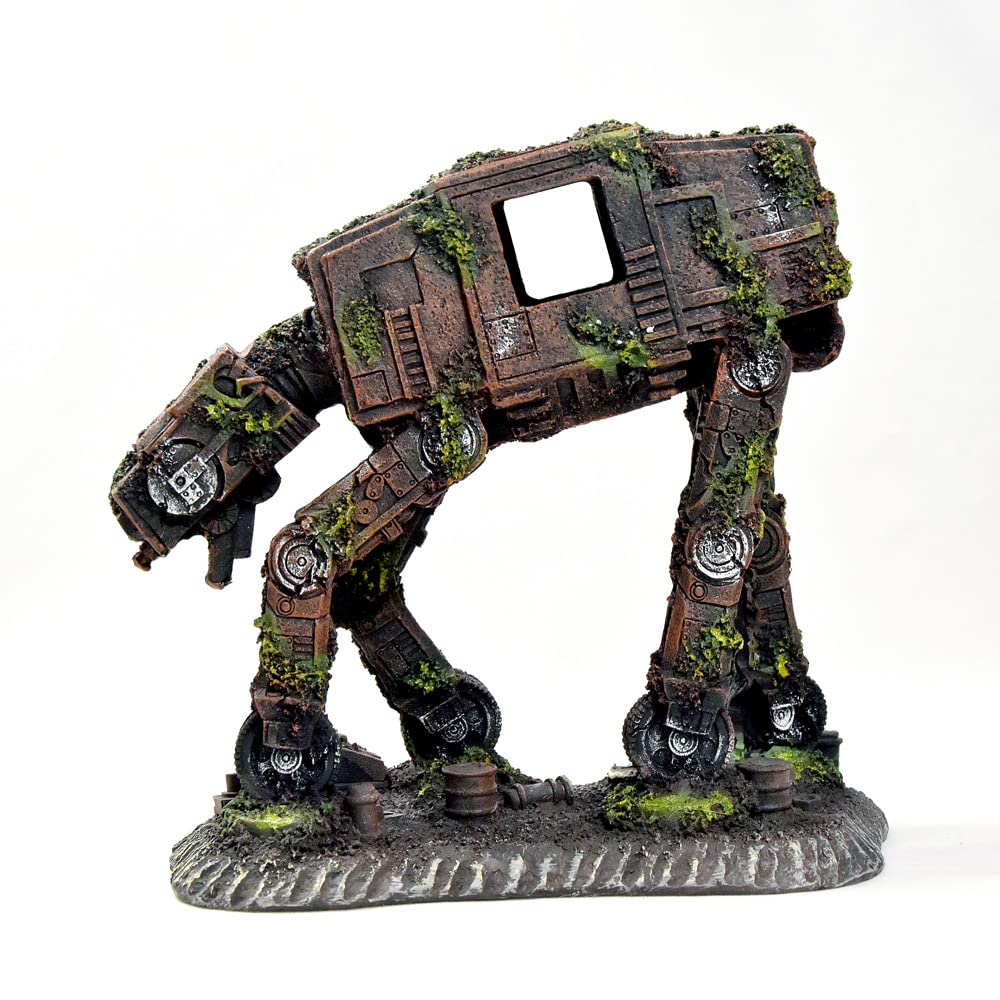 Fazhongfa Fish Tank Decorations Star Wars Aquarium Accessories Small To Large Fish Tank Resin Decor For Betta Goldfish Hideouts Cave Hide Ornament Backgrounds (At-Medium)