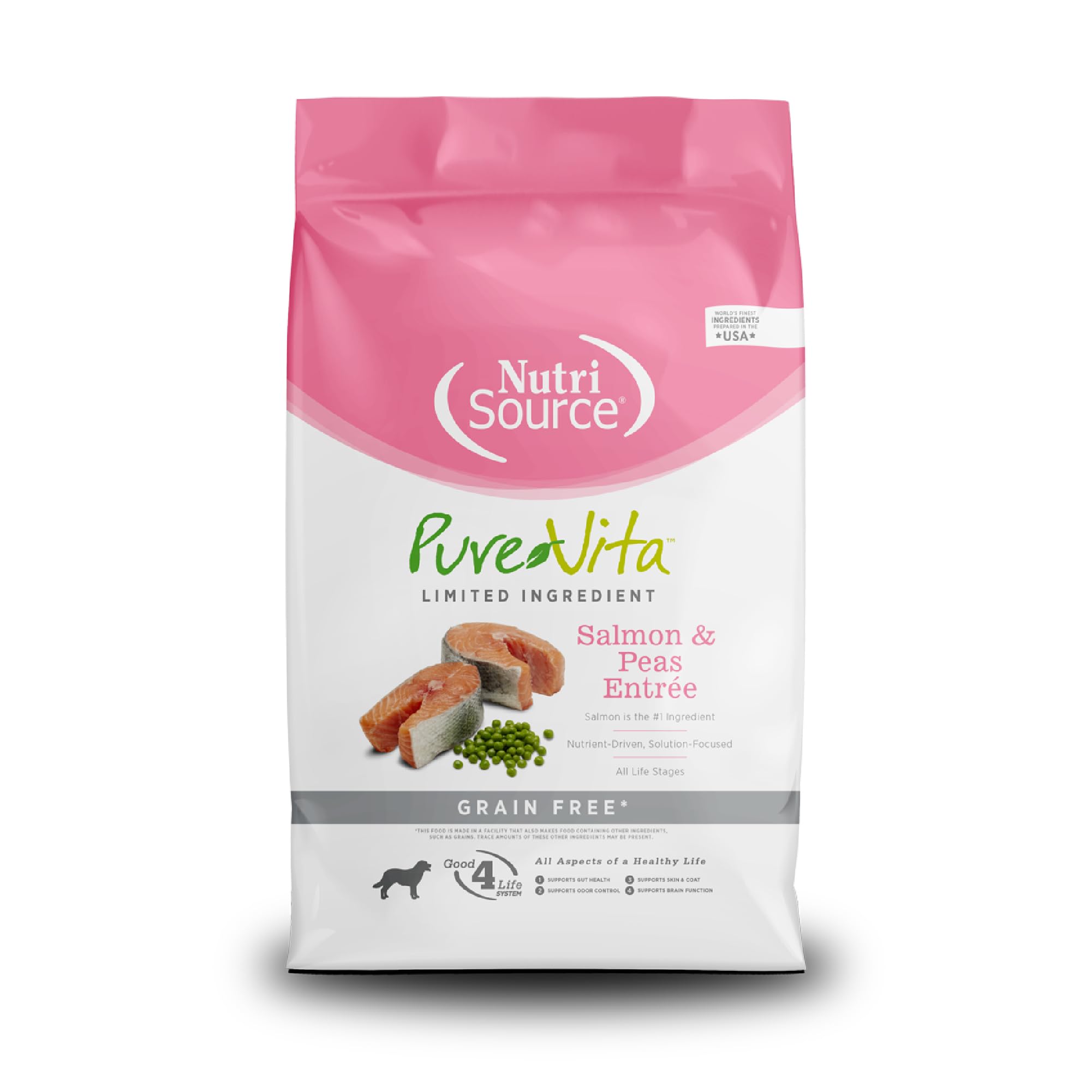 TUFFYS PET FOOD 131646 Tuffy Pure Vita Grain Free Salmon and Sweet Potato Food for Dogs, 15-Pound