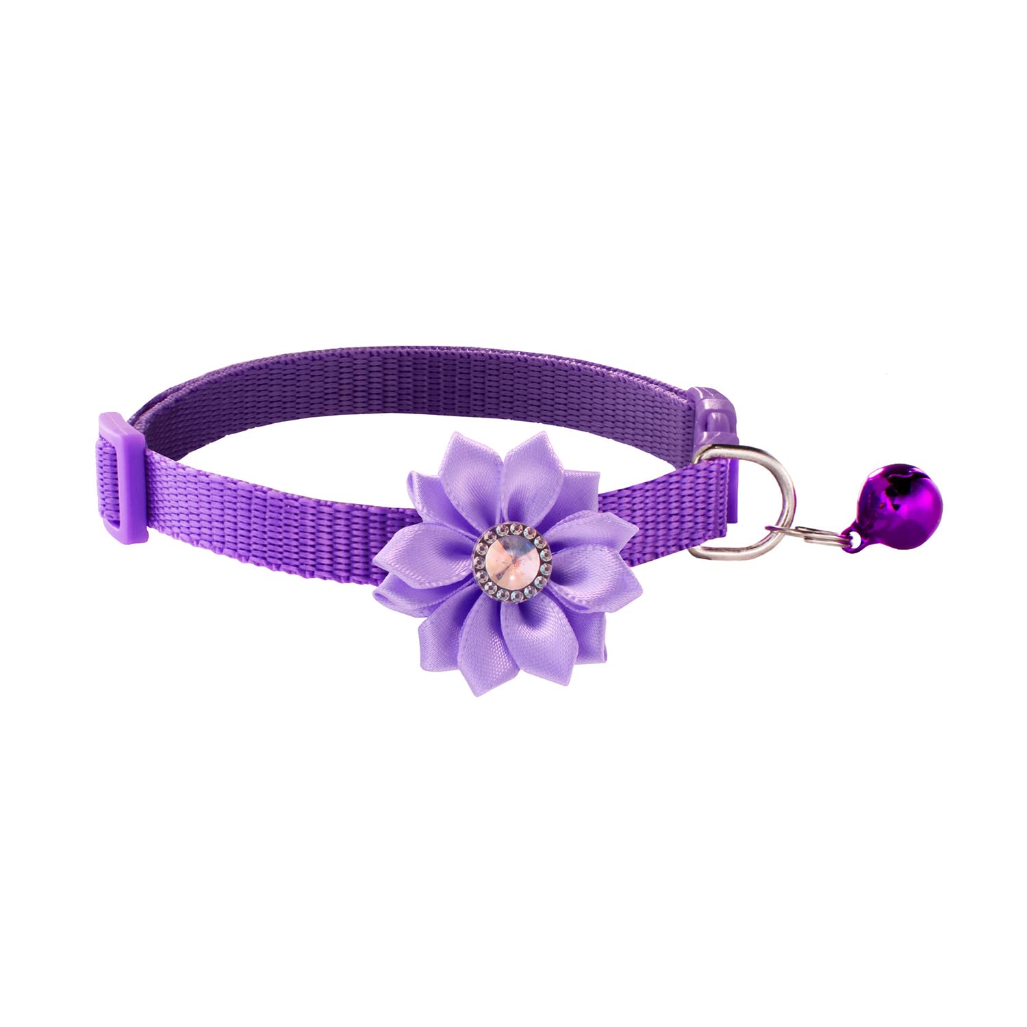 Flymind 13Pcs Puppy Collars, Cat Id Collars With Bell Adjustable 19-32Cm, Flower Soft Nylon Adjustable Breakaway Identification Collars For Puppy Kittens