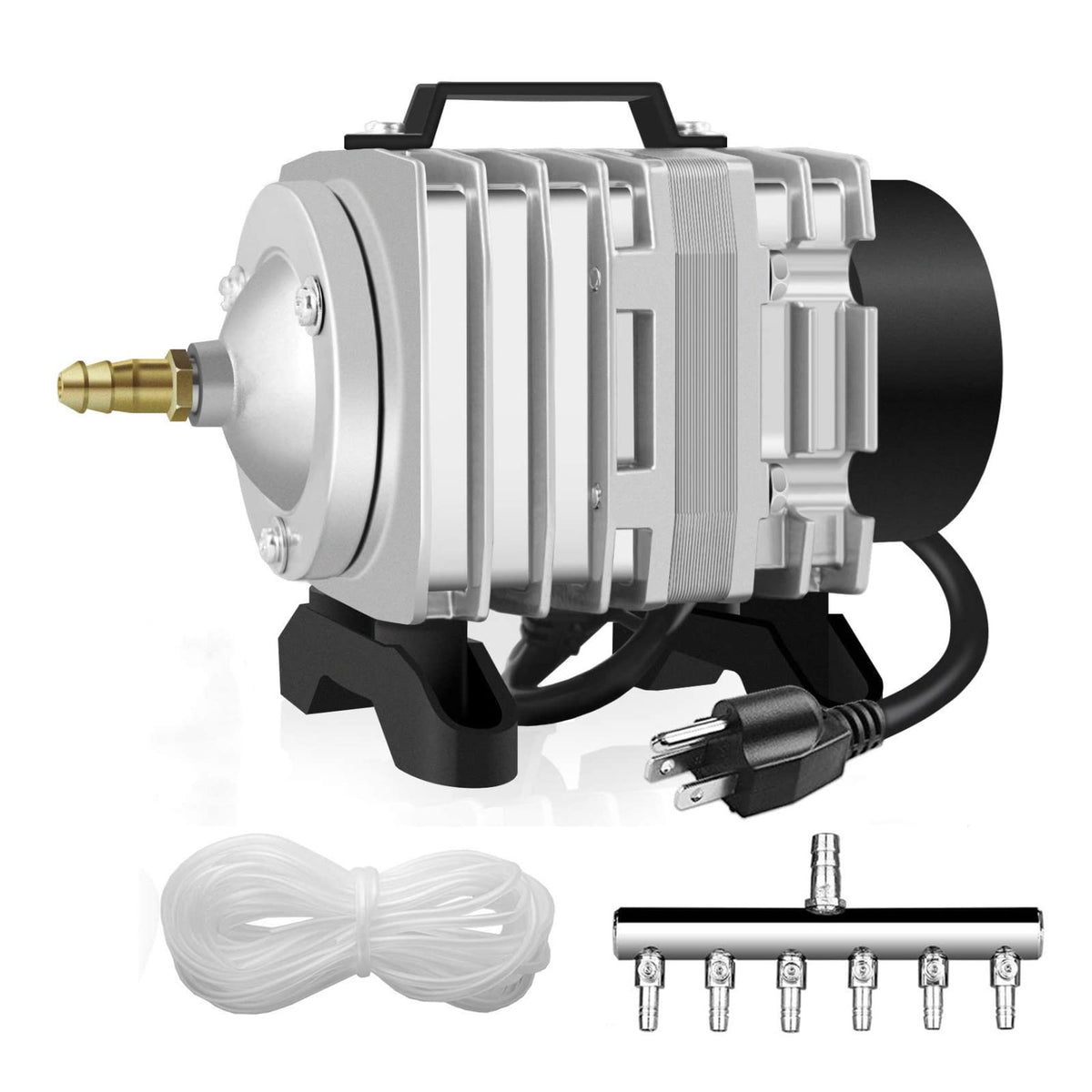 Simple Deluxe 602Gph Air Pump 38L/Min With 6 Adjustable Air Flow Outlets For Aquarium, Fish Tank And Hydroponic Systems, 18W