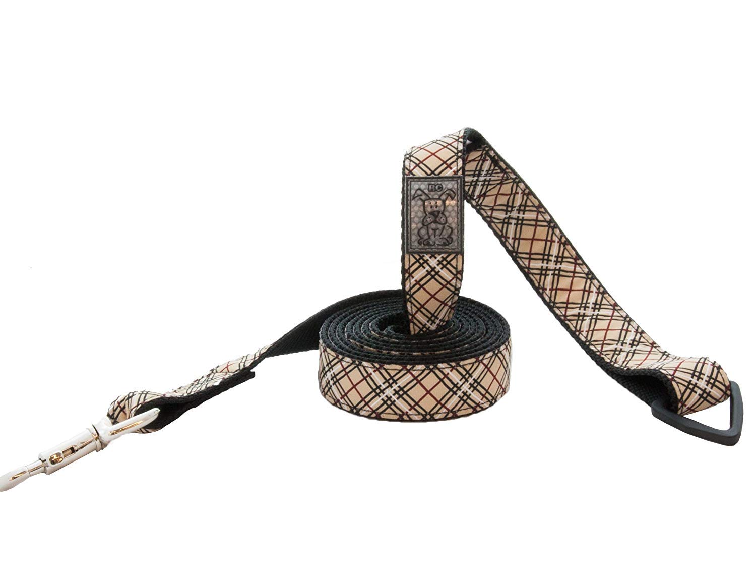 Rc Pets 1' X 6 Ft Dog Leash, Tan Tartan
