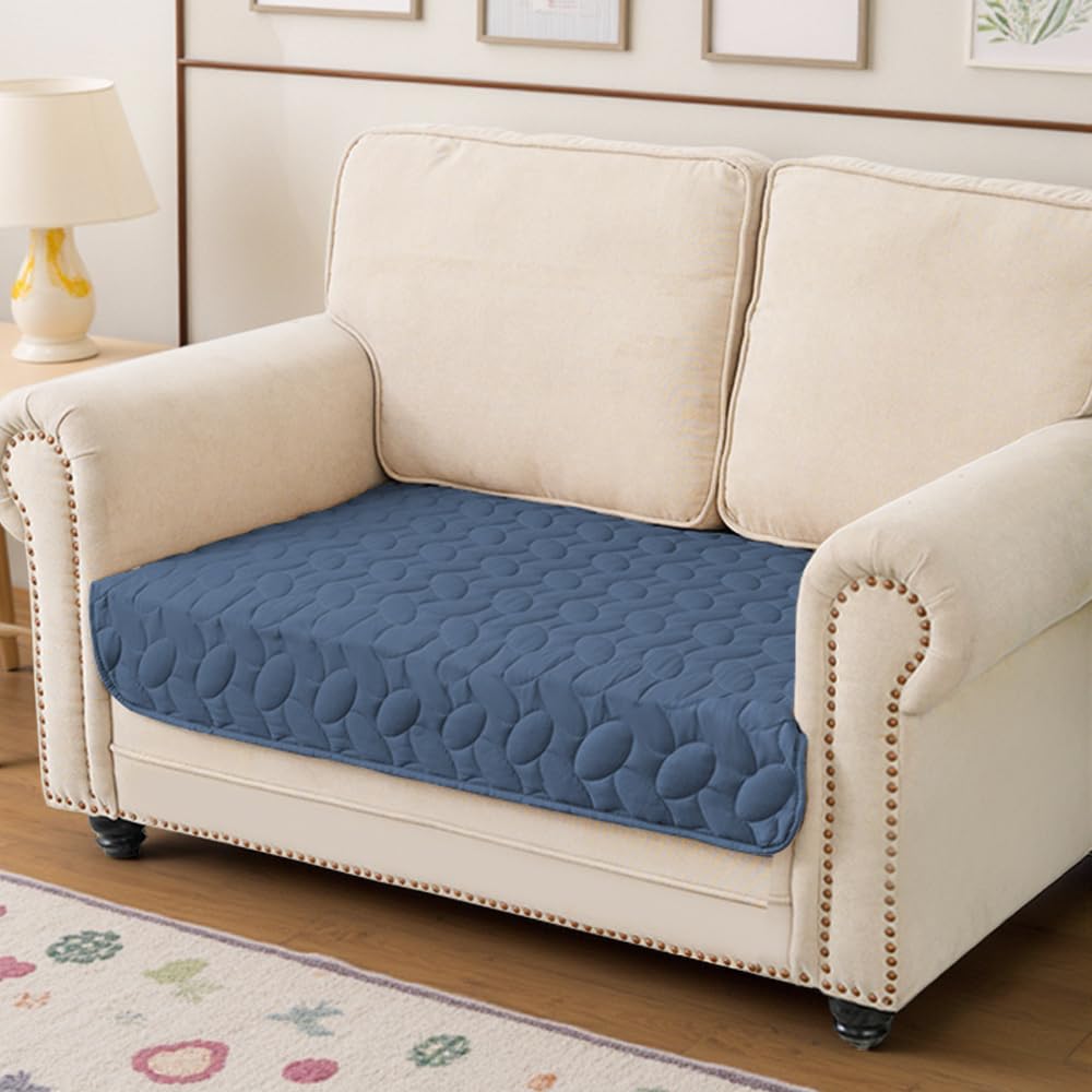 Ameritex Waterproof Pet Bed Cover Anti-Slip Dog Bed Blanket for Sofa and Furniture Waterproof New Pattern Design (Navyblue, 30x5