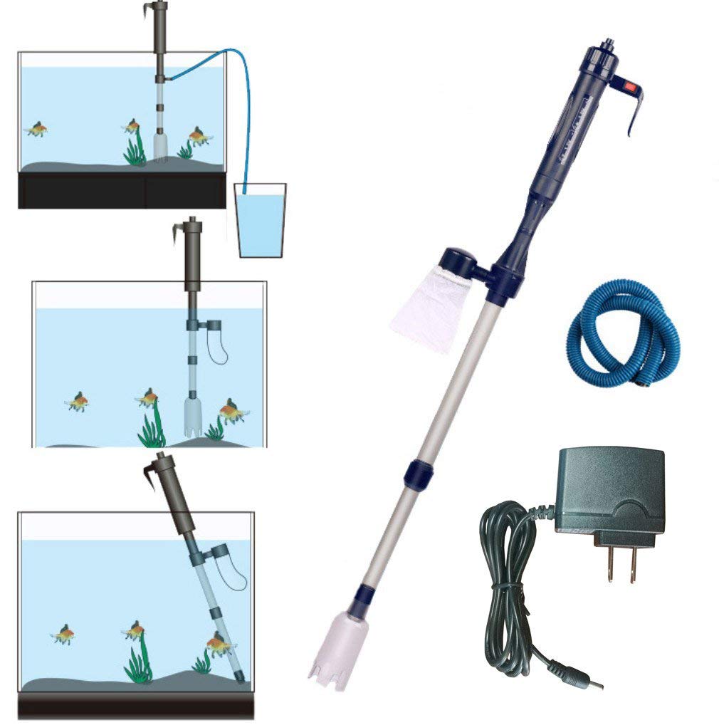Londafish Electric Fish Tank Vacuum Cleaner Syphon Operated Gravel Water Filter Cleaner Sand Washer