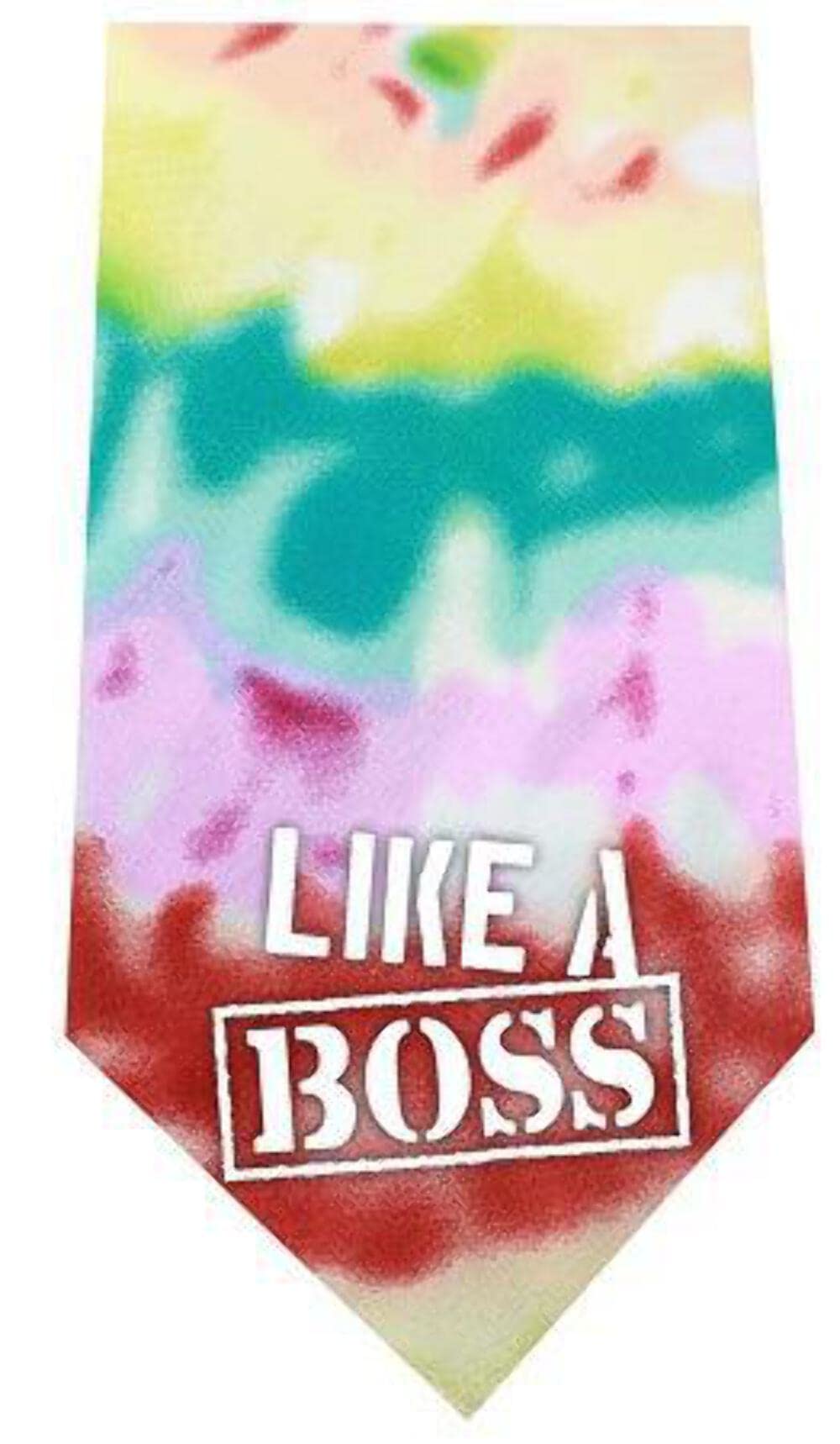 Mirage Pet Products Like A Boss Screen Print Bandana Tie Dye