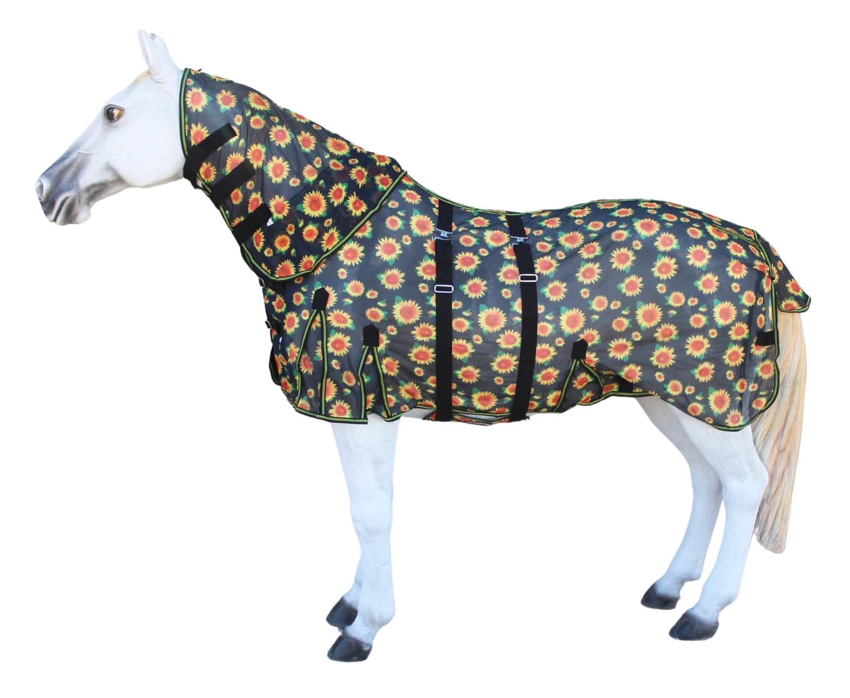 72 Horse Light Summer Spring Airflow Mesh Removable Neck Sunflower 73158