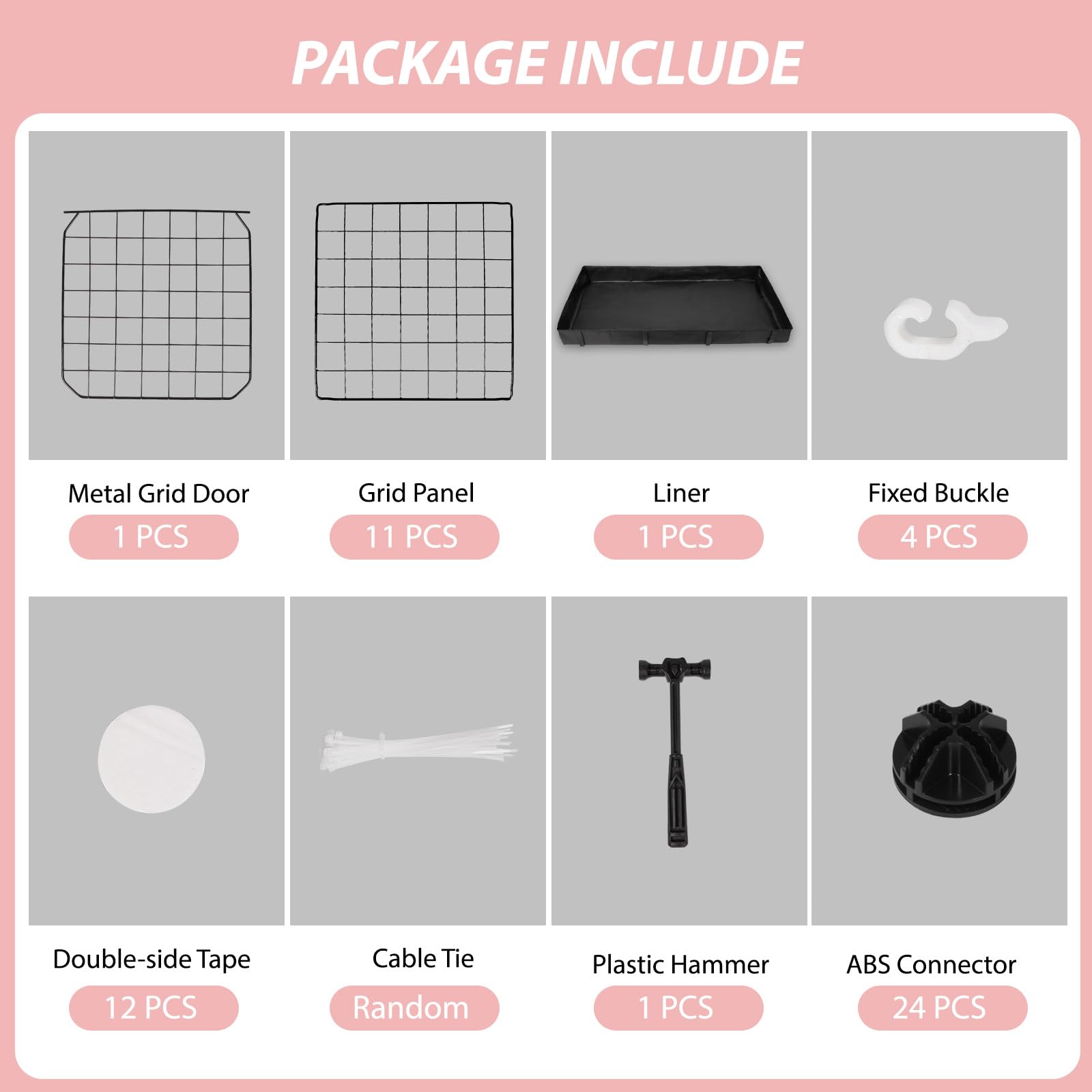 Small Animal Playpen With Waterproof Mat,Guinea Pig Cages,C&C Cage For Hamster,Rabbit,Bunny,Hedgehog,Chinchilla,Ferret,Indoor Ou