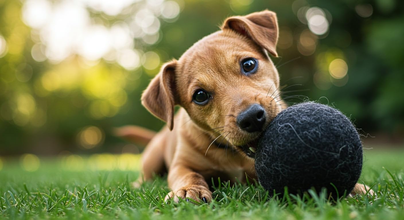 Miao and Woof 3-Piece 100% Pure Wool Dog Balls, Soft, Durable, Wool Felt Toy for Dogs & Puppies, Chew-Resistant, Perfect for Exe