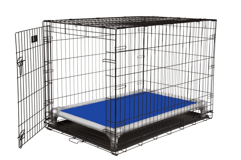 Kuranda Chewproof Crate Bed - Silver Aluminum - 25'' x 18'' - Vinyl - Royal
