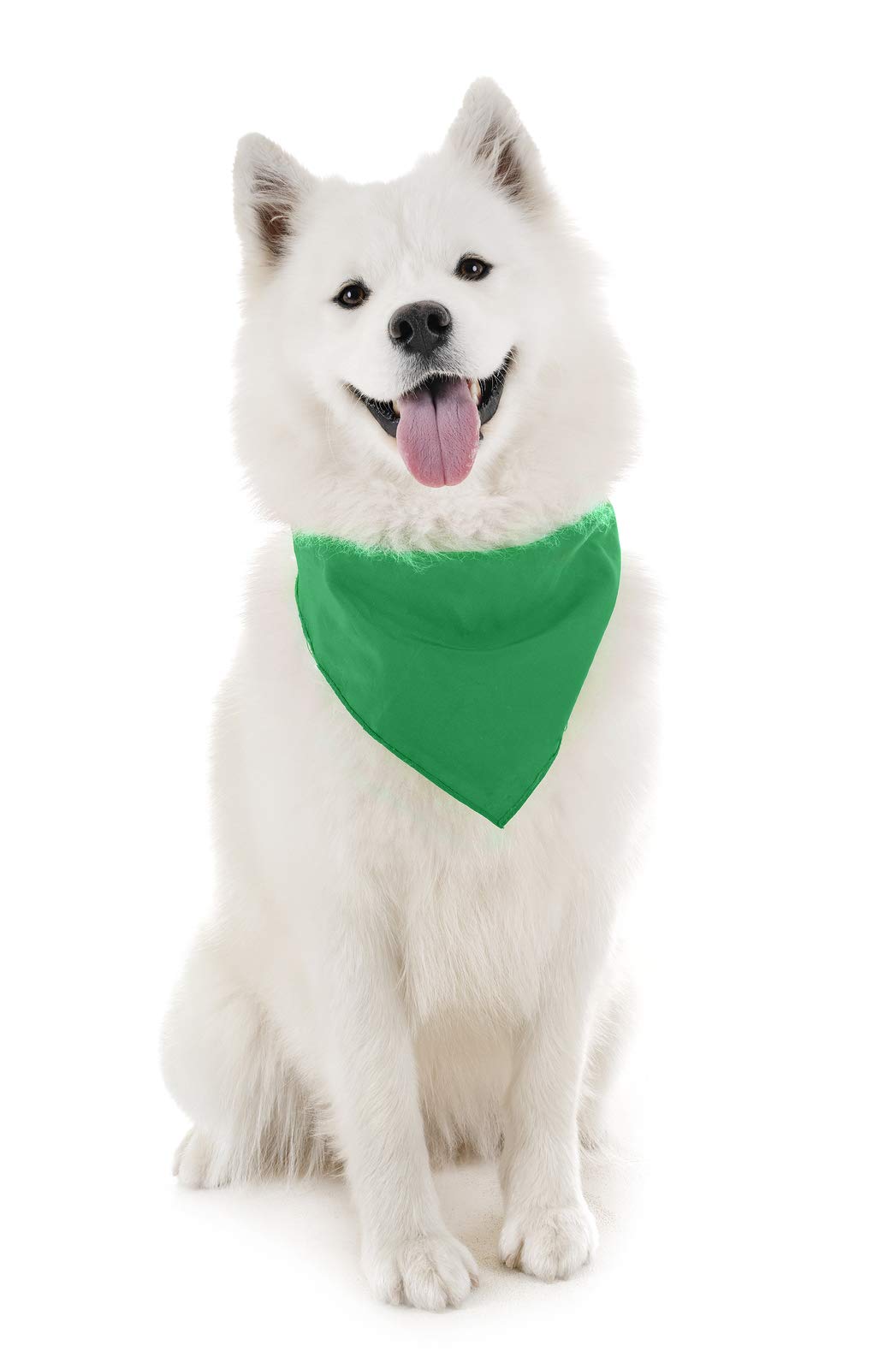 Pack Of 8 Triangle Bandanas - Solid Colors And Polyester - 30 In X 20 In X 20 In