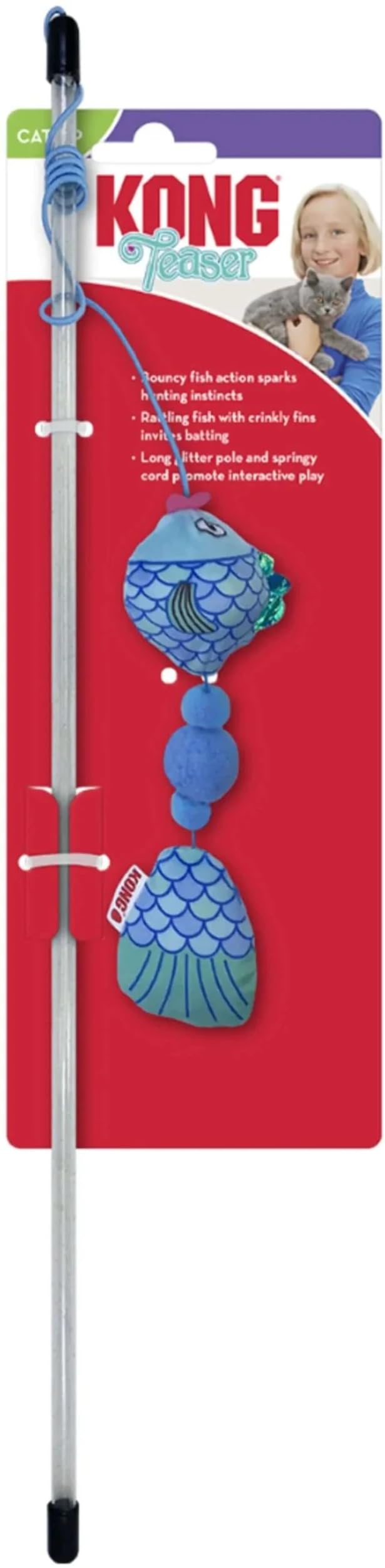 Kong Company 38751700: Teaser Scrattles Fish Cat Toy