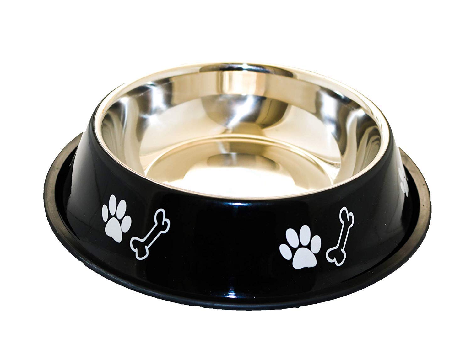 Sage Square Heavy Quality, Round Shape, Anti Skid, Stainless Steel Food/Drink Bowl For Dog/Cat/Other Pets (Random) (900Ml)