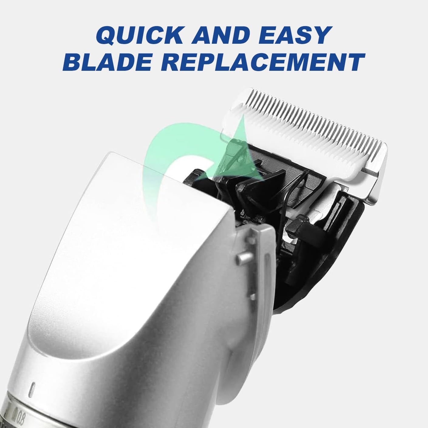 Pet Dog Grooming Replacement Blades: Low Noise Pet Clipper Replacement Blades For Oneisall Dog Low Noise Dog Clipper & Dog Hair