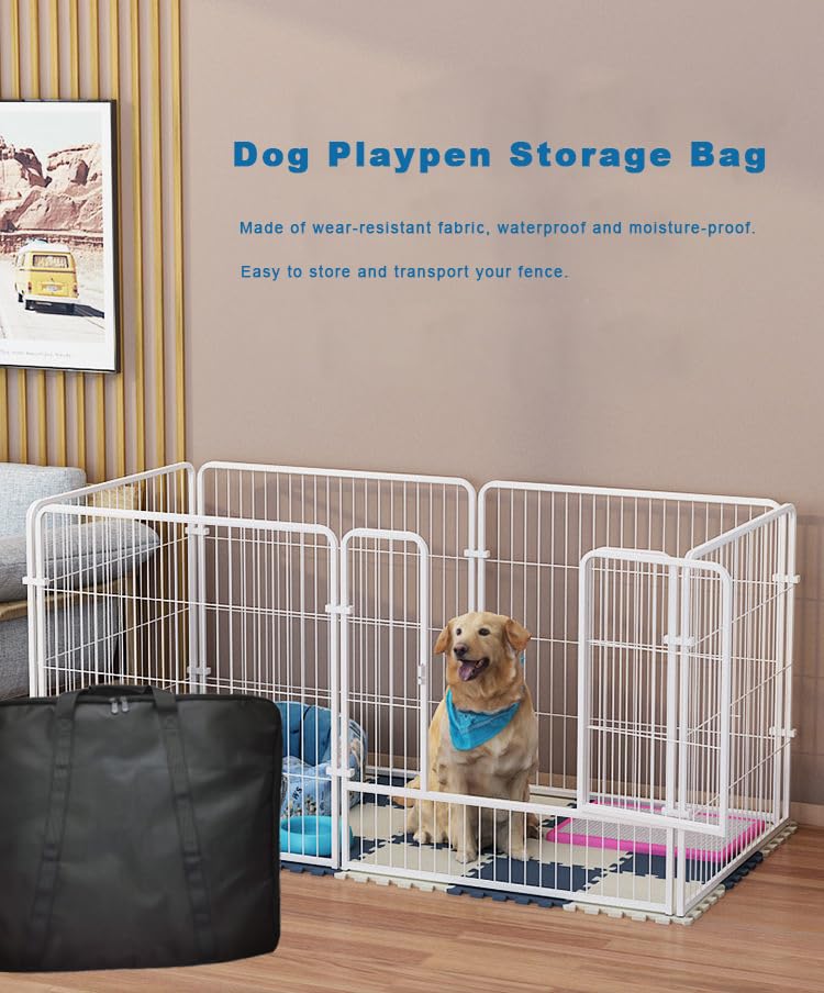 YUFYIG 30 Dog Playpen Storage Bag, Suitable for Foldable Exercise Pet Playpens, Dog Fence Travel Bag With Handles For Camping an