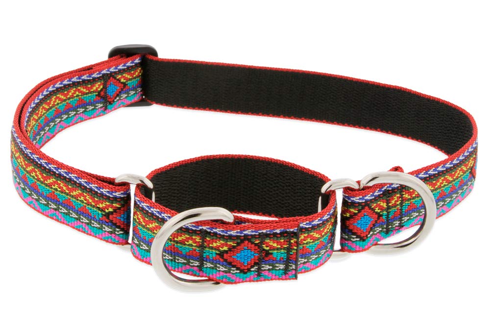 Martingale Large Dog Collar By Lupine 1'' Wide El Paso Design Adjusts 19'' To 27''