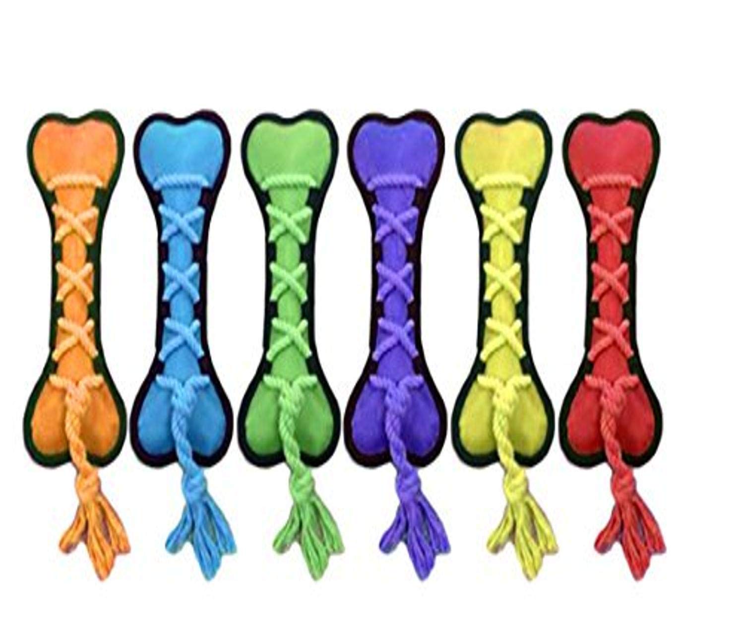 Multipet Cross-Ropes Bone Tough Dog Toy, 11.5'