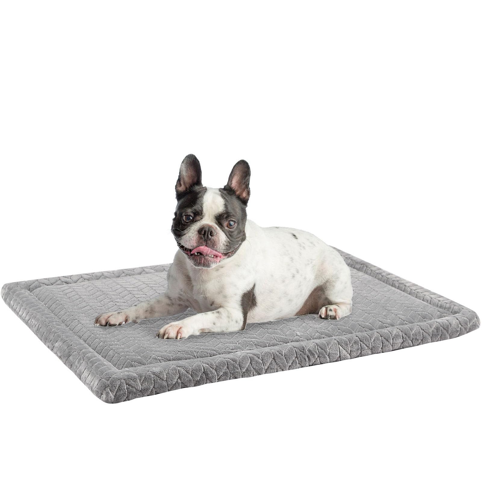 Beautyzoo Dog Bed Crate Pad 30 X 20 Inch, Washable Dog Crate Mat For Medium Sized Dogs, Anti-Slip Pet Crate Bed Kennel Pad, Dura
