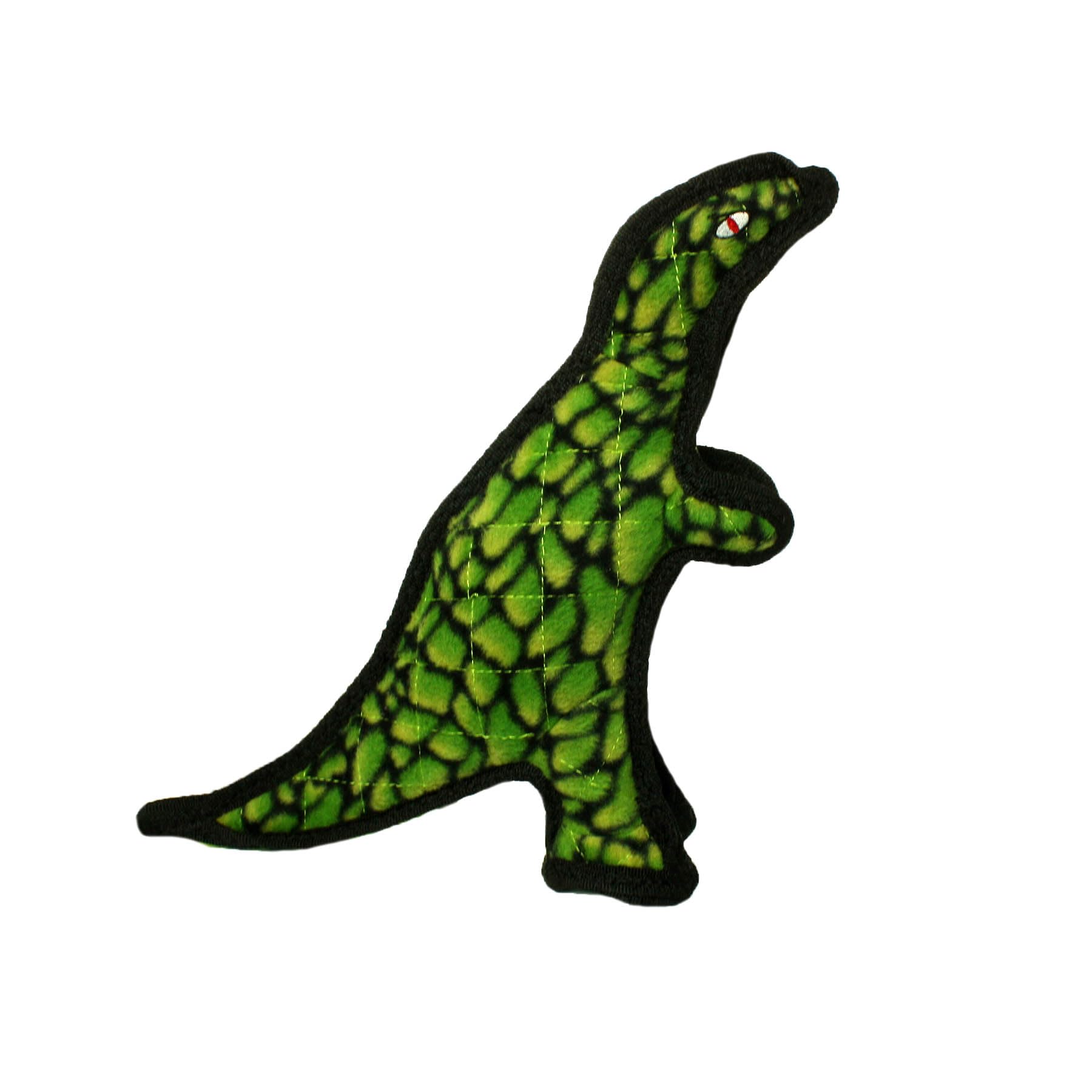 TUFFY - World's Tuffest Soft Dog Toy -Junior Dinosaur TRex - Squeakers - Multiple Layers. Made Durable, Strong & Tough. Interact