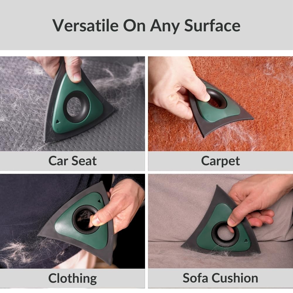 Pet Hair Removal Tool For Car & Home- Dog Hair Remover For Car- Cat Hair Remover Furniture- Car Detailing Kit- Dog Hair Remover