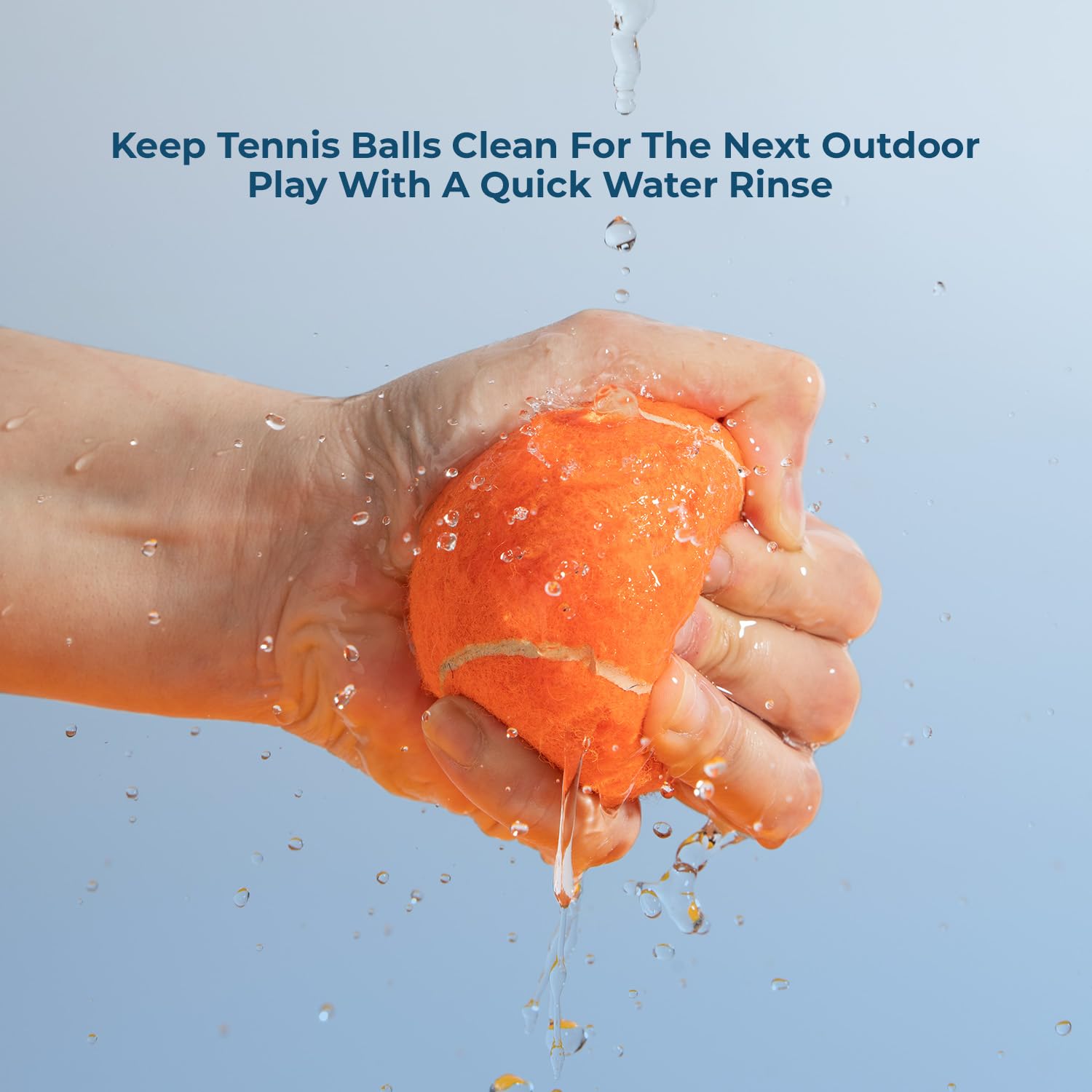 Best Pet Supplies Squeaky Tennis Toys for Dogs, 8-Pack, Heavy-Duty Interactive Pet Toys for Throwing and Fetching, Supports Exer