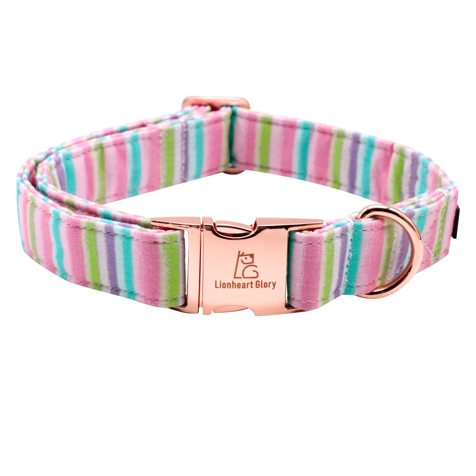 Lionheart Glory Easter Dog Collar Colorful Collar For Large Dog Collars Spring Female Or Male Pet Gift Adjustable Heavy-Duty Pet