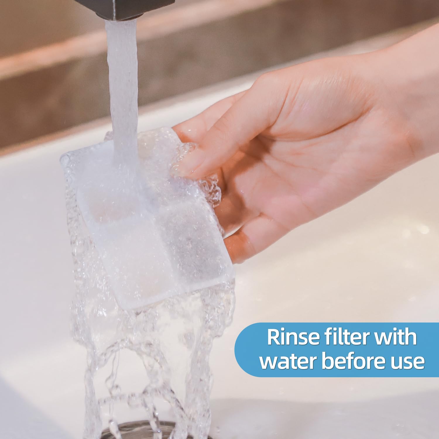 Carbon Replacement Filters For Cat And Dog Fountain, Premium Pet Water Fountain Dispenser Filters (6 Packs For Pure White)