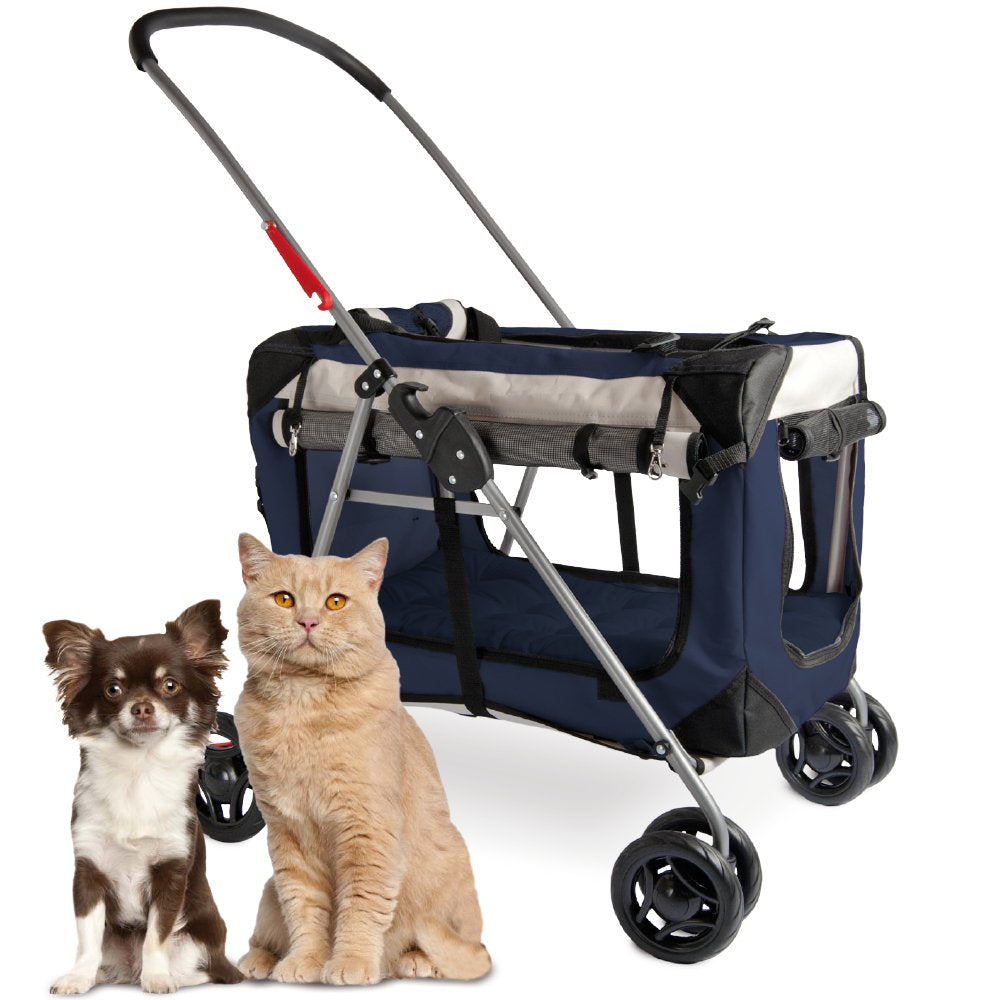 Petluv Dog Stroller, Cat Stroller, Pet Stroller, Cat Strollers For 2 Cats, Dog Stroller For Small Dogs 10 Lbs, Dog Stroller For Medium Dogs 45 Lbs, Pet Stroller Cats, Dog Cart Puppy Stroller Pet Wagon