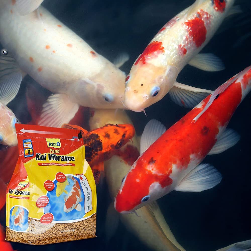 TetraPond Koi Vibrance Soft Sticks, Floating Pond Fish Food for Koi Fish and Ornamental Goldfish, 2.42 Pounds