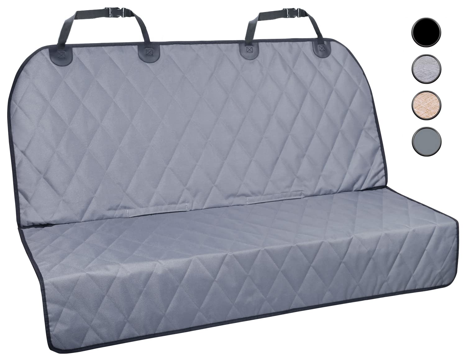 VIVAGLORY Dog Seat Covers, Dog Backseat Rear Cover Pet Car Bench Back Protectors with Anti-Slip Backing for Truck, SUV and Most 