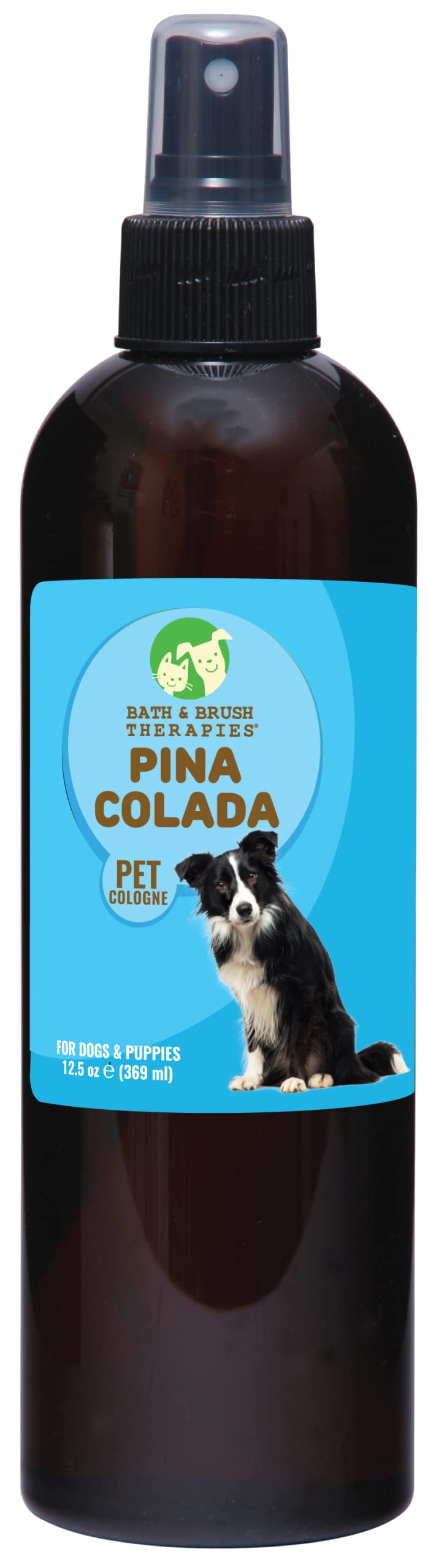 Showseason Bath & Brush Therapies Pina Colada Pet Cologne 12.5 Oz For Dogs | Long-Lasting Odor Eliminator | Cruelty-Free | Parab