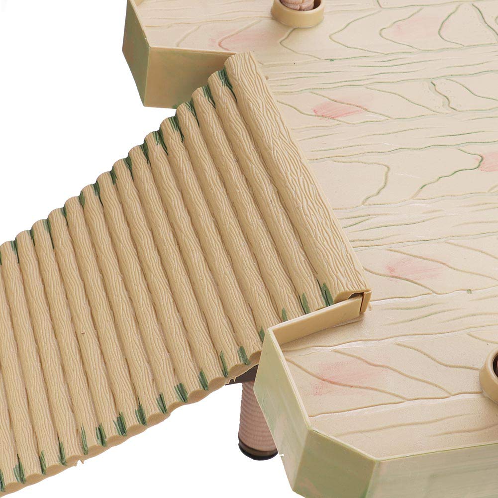 Hffheer Reptile Basking Tortoise Sunbathe Pier Aquarium Basking Reptile Climbing Ramp Hammock Fish Sunbathe Accessories