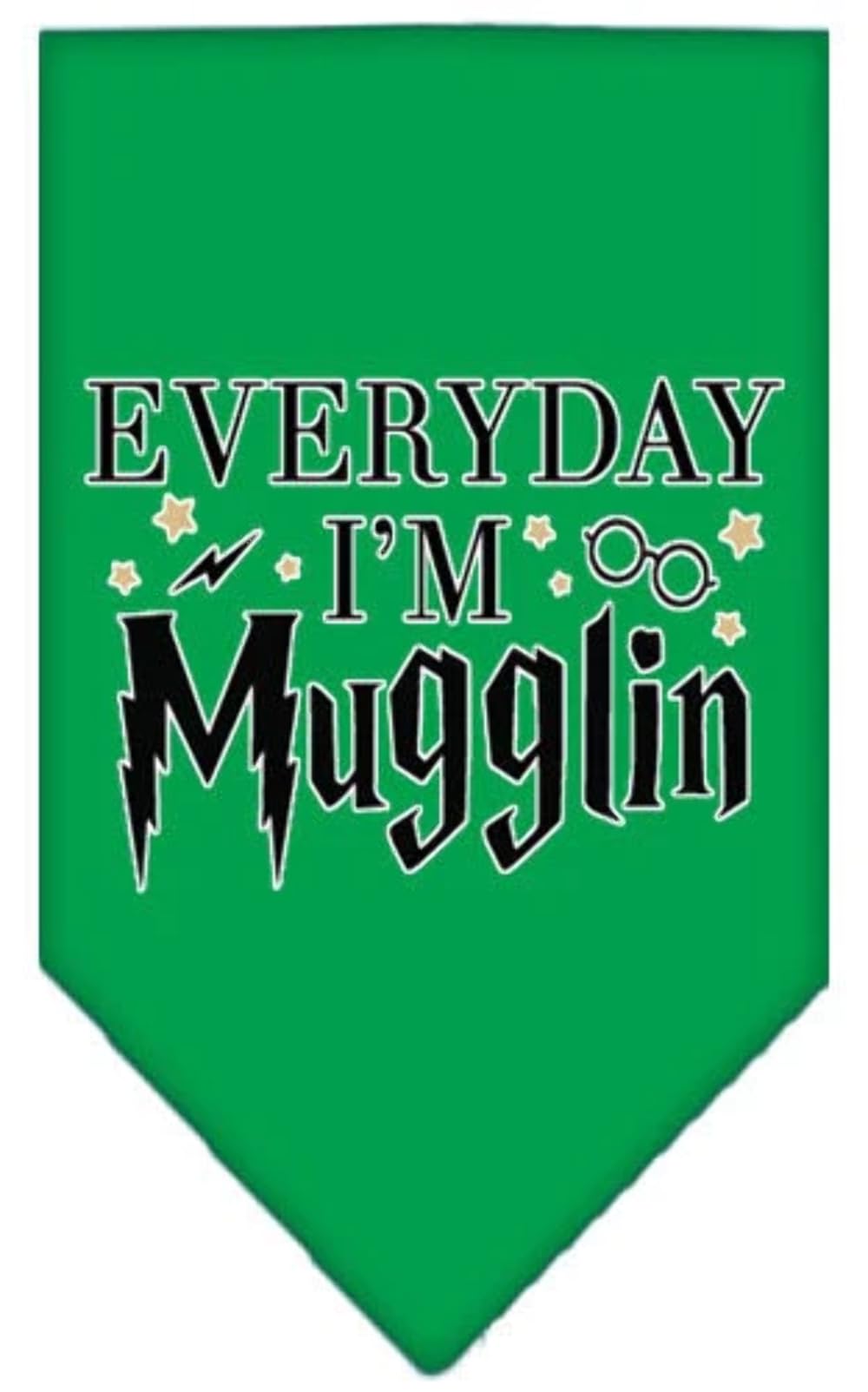 Mirage Pet Product Everyday I'm Mugglin Screen Print Bandana Red Small