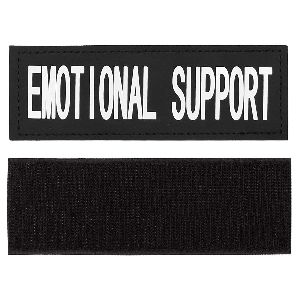 Fairwin Emotional Support Dog Patches, Reflective Removable Dog Tags For Service Vest Dog Harness