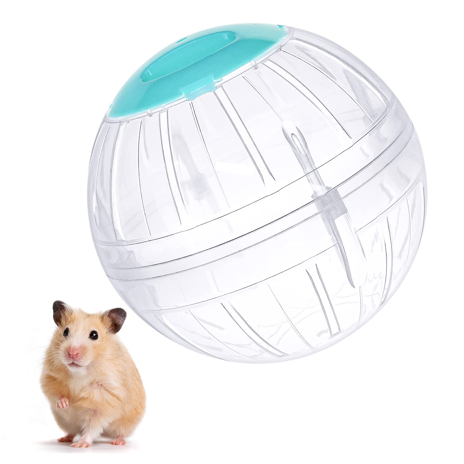 Fankutoys Hamster Exercise Ball, 5.7 Inch Transparent Running Wheel For Dwarf Hamsters To Reduce Boredom And Increase Activity