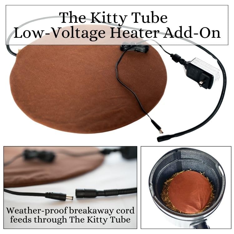 The Kitty Tube Outdoor Durable Ultra Insulated Cat House-Feral Option With Straw