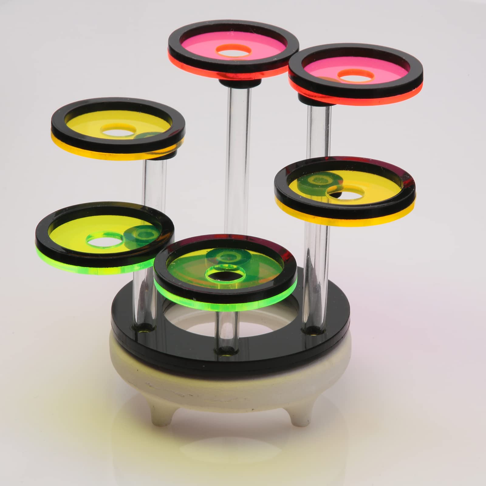 AREPK Coral Frag Rack Fluorescent Coral Frag Plug Sand Holder Marine Reef Aquarium Spare Parts Cultivating Live Cora (6 Plug)